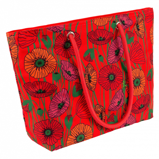 Bolso cabás – My Daily Bag Jardín Rojo - Pylones disponible en BULÉ